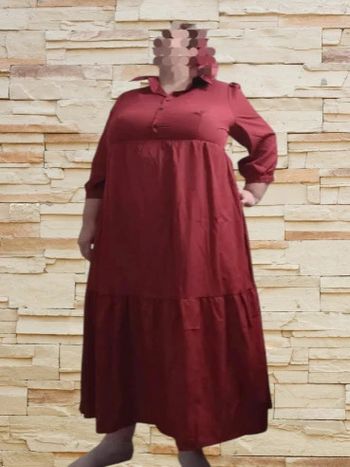 Robe unie grande taille