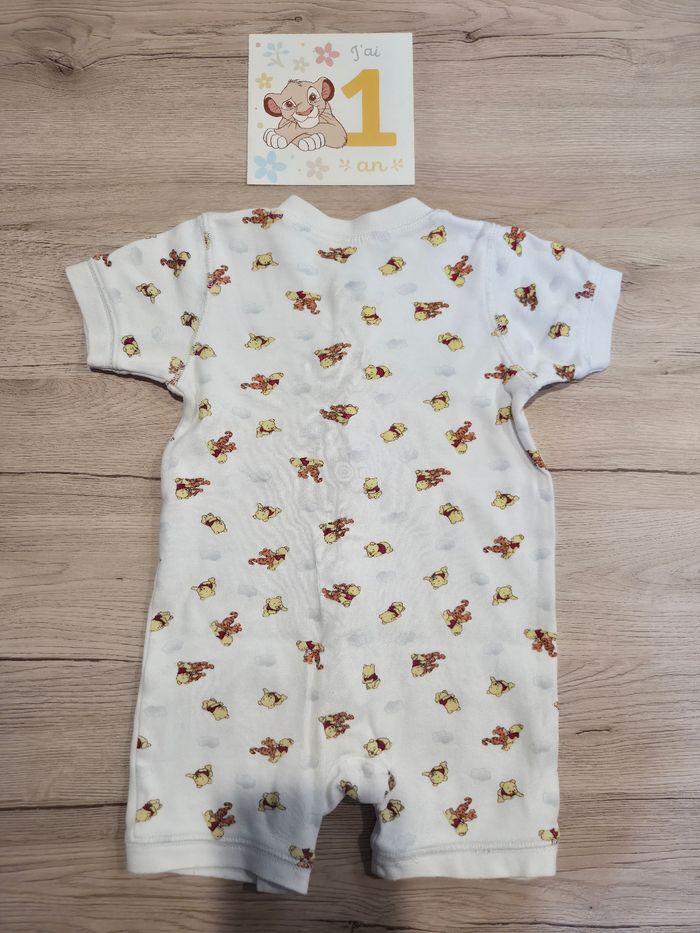 Pyjama short tee-shirt 1 pièce, H&M, 9-12 mois, 80cm - photo numéro 2