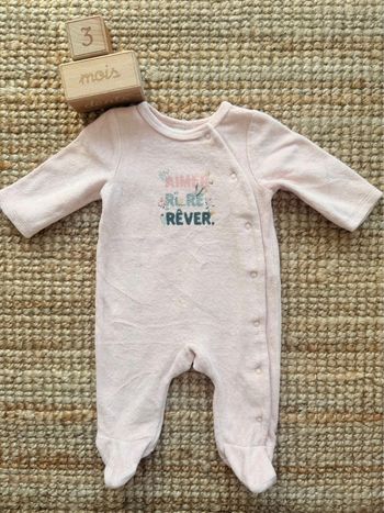 Pyjama velours TAO 3mois / 60cm
