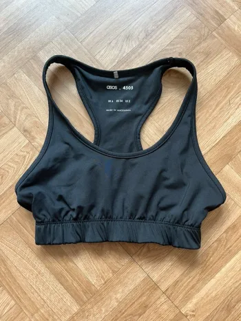 Brassière de sport noir ASOS