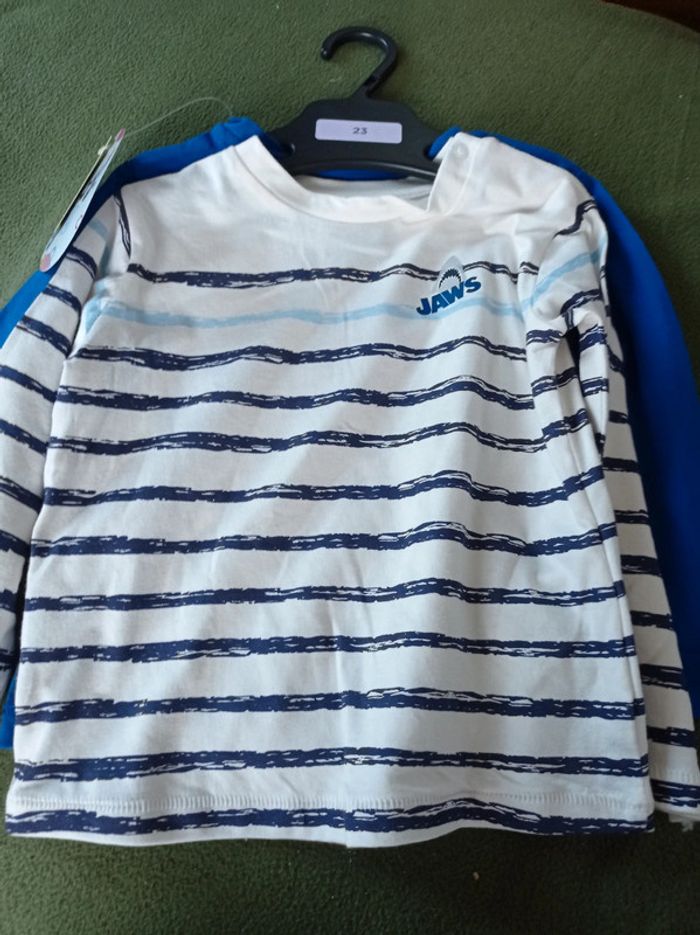 2 tee shirts ml dents de la mer 23 mois - photo numéro 2