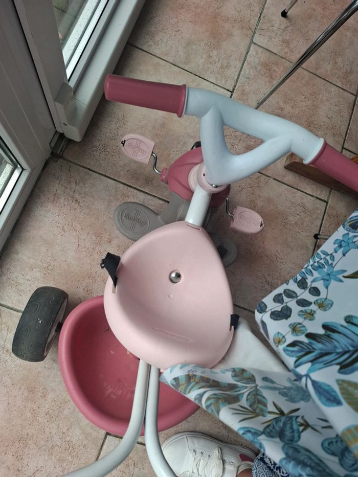 Vélo pédale enfant 3 en 1 à pousser ou non rose - photo numéro 2