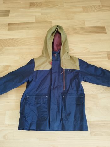 Blouson 2 en 1 veste imperméable et gilet zippé garçon 4 ans Queshua