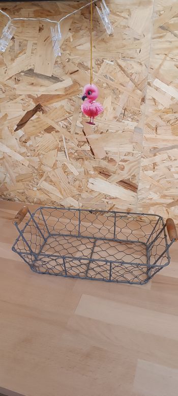 Panier en métal/bois