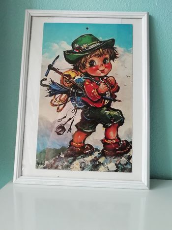 Cadre Poulbot bavarois dirndl 