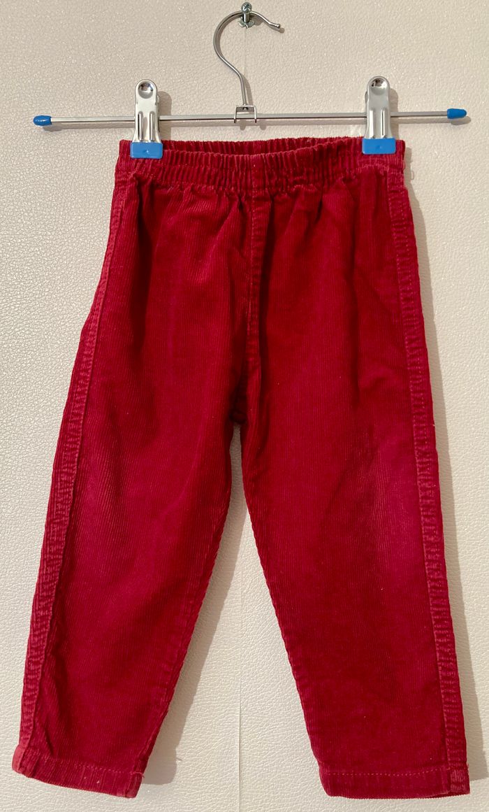 pantalon léger en velours fin taille 18 mois - photo numéro 1