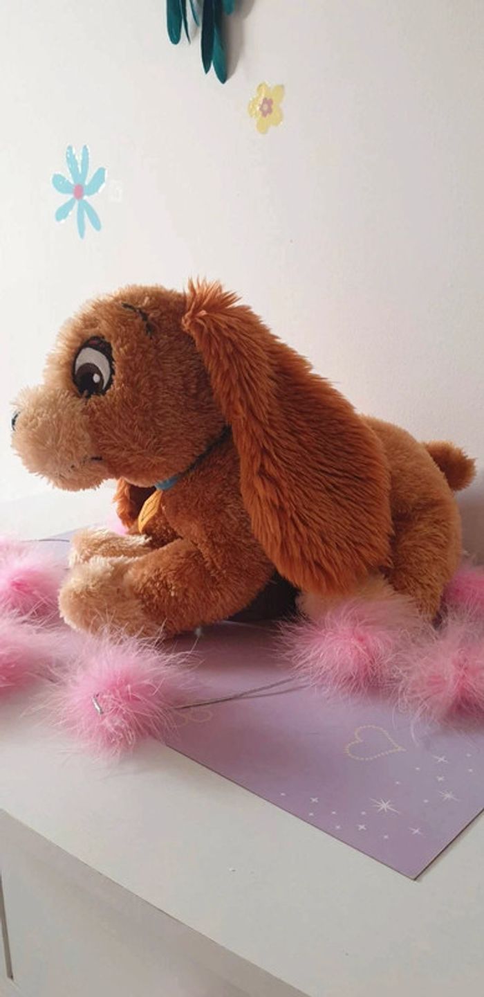 Superbe peluche doudou la belle et le clochard Disneyland Paris collection - photo numéro 3