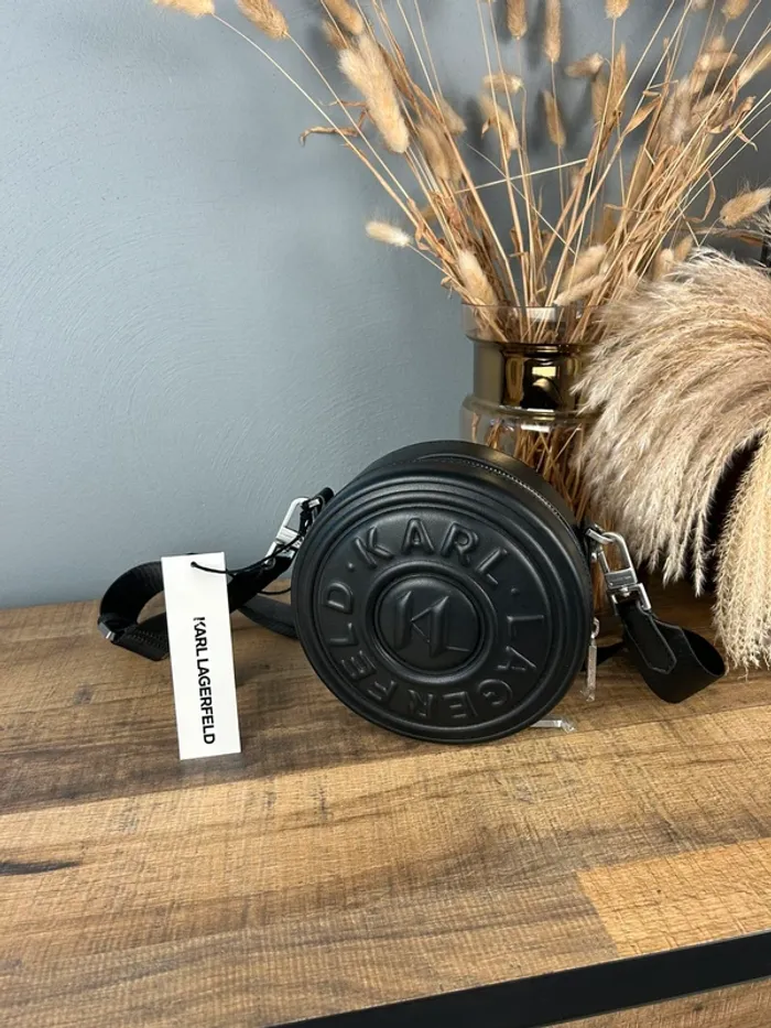 Sac bandoulière Karl Lagerfeld Circle Noir Neuf