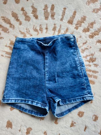 Short en jean taille haute 14 ans