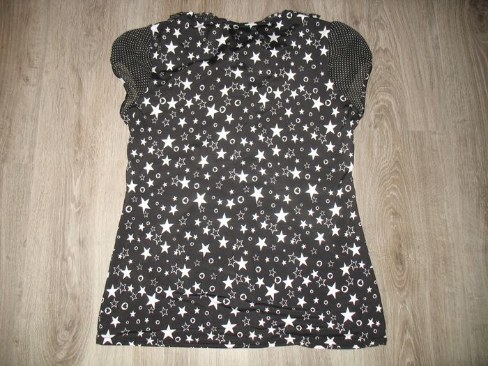 BLOUSE MC NOIRE ET BLANCHE "MORGAN" - TAILLE L - n°01 - photo numéro 3