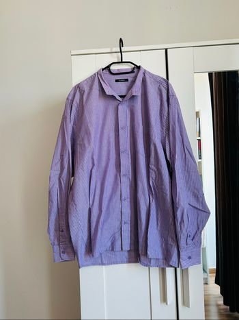 Chemise violette à rayures Homme Dunnes Taille 42