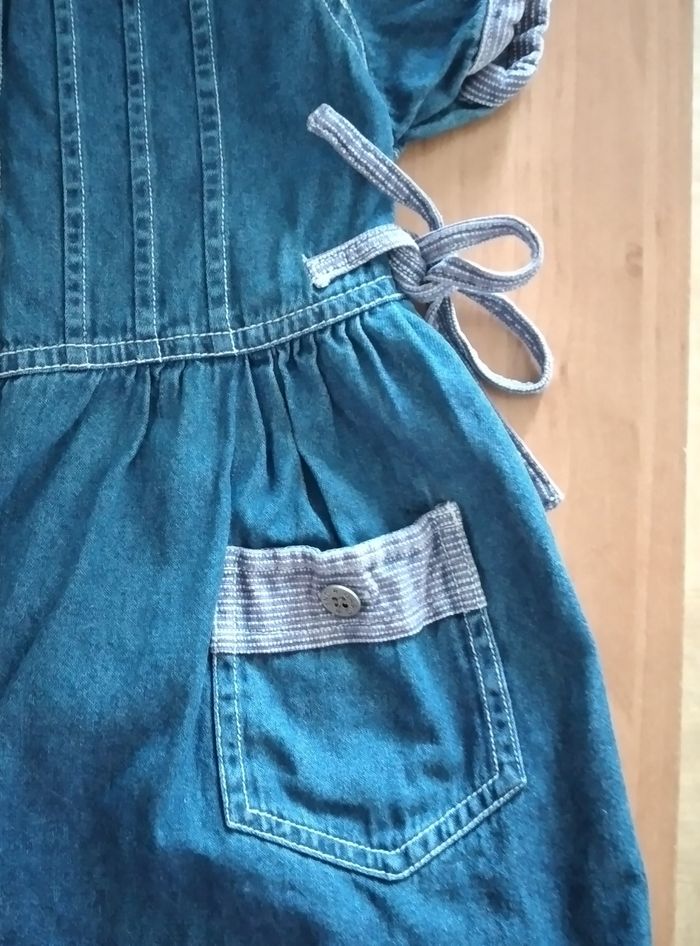 Robe manches courtes en jeans 23 mois fille Mini gang - photo numéro 4