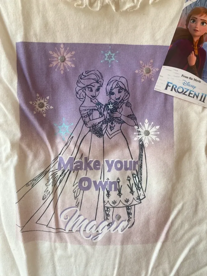 T-shirt Disney reine des neige 3 ans - photo numéro 3