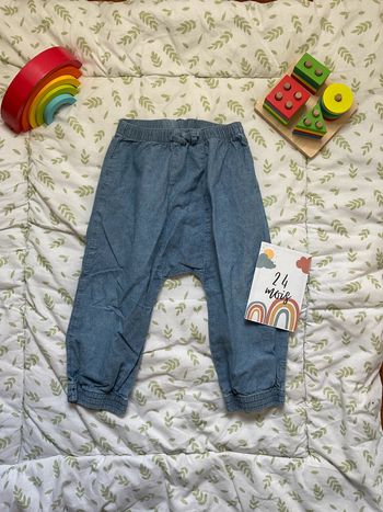 sarouel léger couleur jean 24 mois