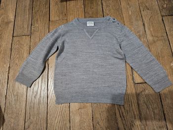 Pull fin gris
