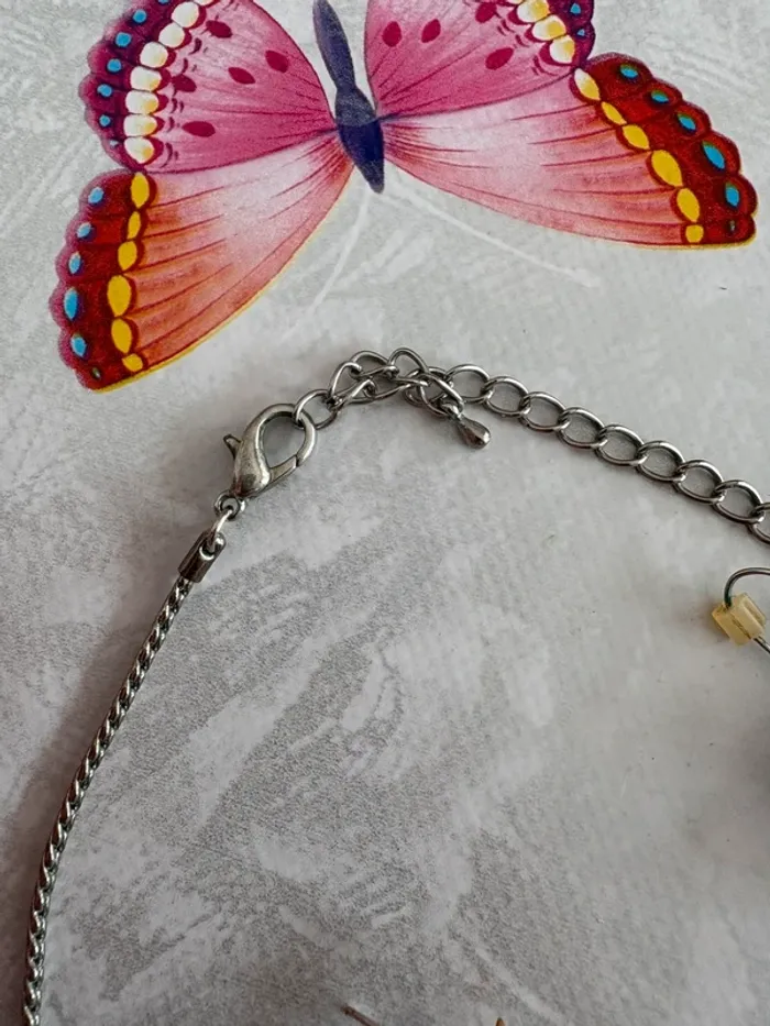 Parure collier boucle d’oreille fleur - photo numéro 5