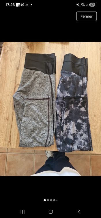 Lot 2 leggings femme 