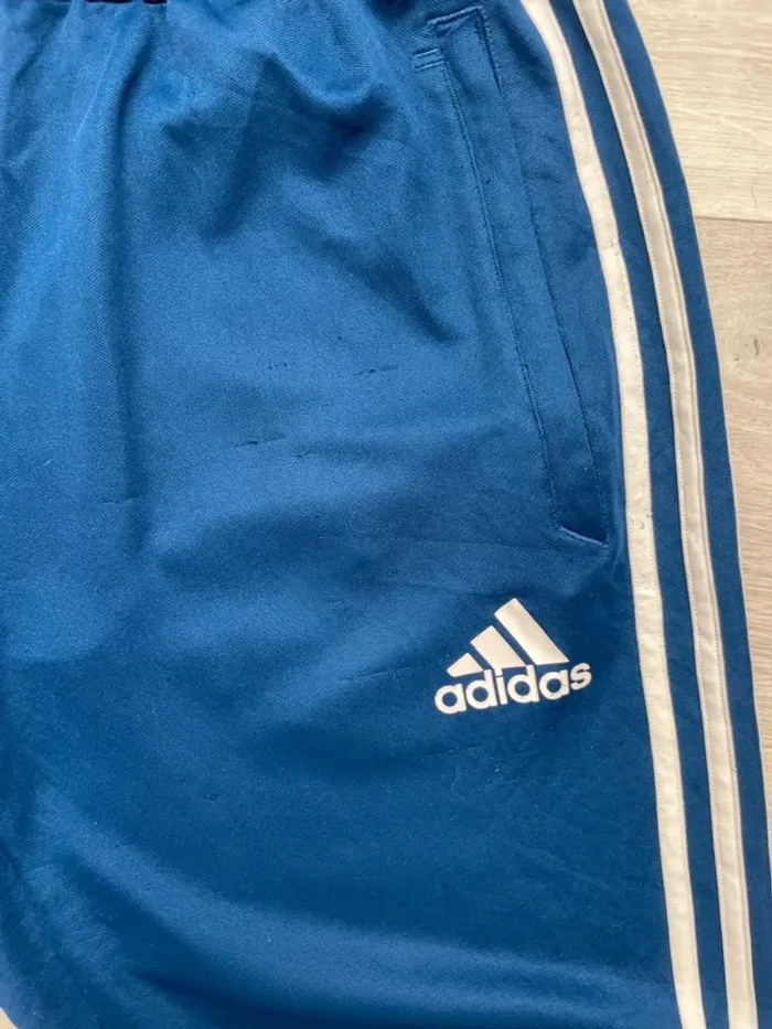 Jogging Adidas blue training pants Tiro 17 Climacool Mens L - photo numéro 15