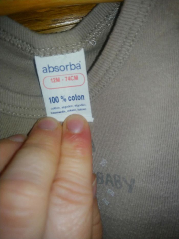 Body débardeur absorba taille 12 mois - photo numéro 4