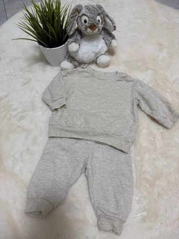 Ensemble de training gris chiné