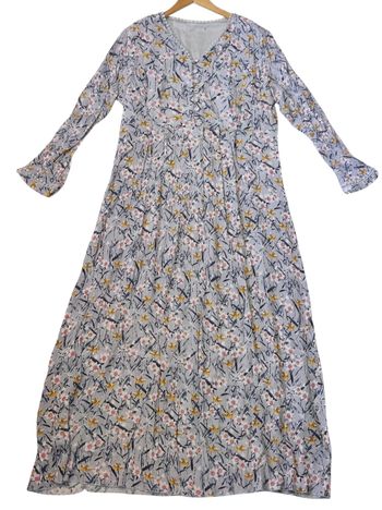 Robe longue doublé fleurie taille 46/48