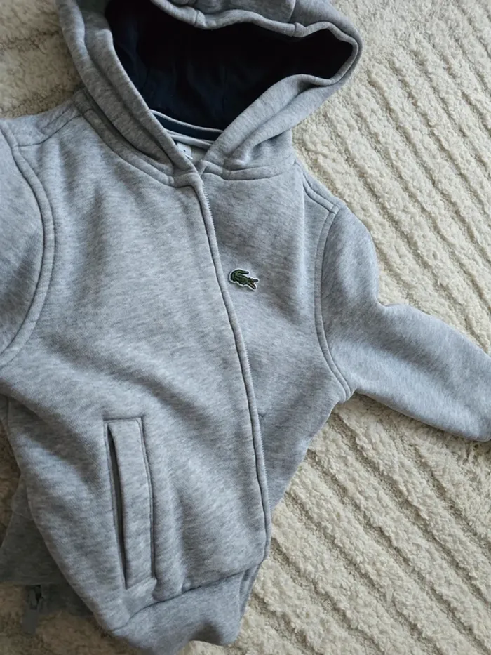 Veste lacoste gris - photo numéro 4