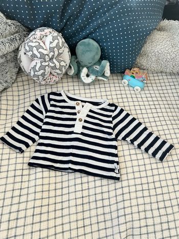 T-shirt marinière manche longue 