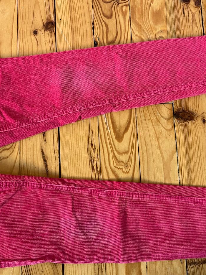 Pantalon velours rose Jacadi 8 ans - photo numéro 2