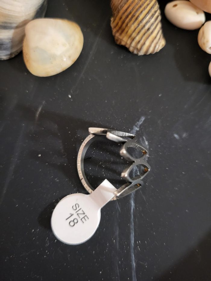 Bague acier inoxydable neuve Taille 57 - photo numéro 7