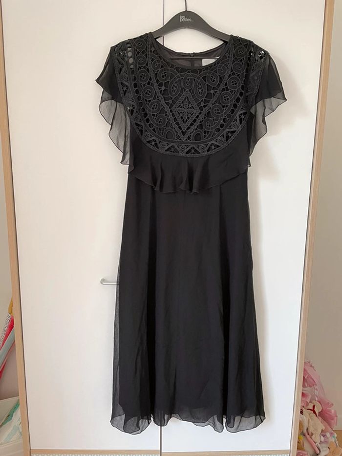 Robe longue en soie T36