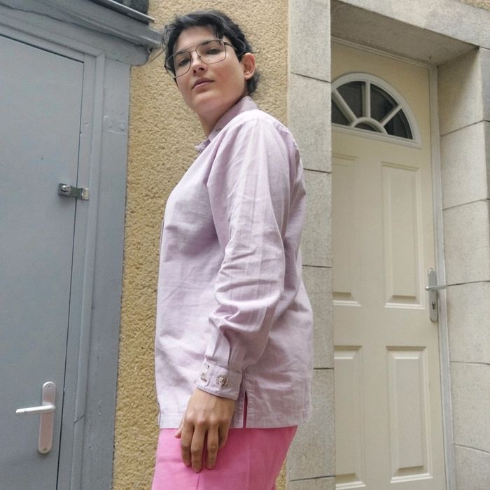 Chemise Vintage brodée pour taille L/XL - photo numéro 3