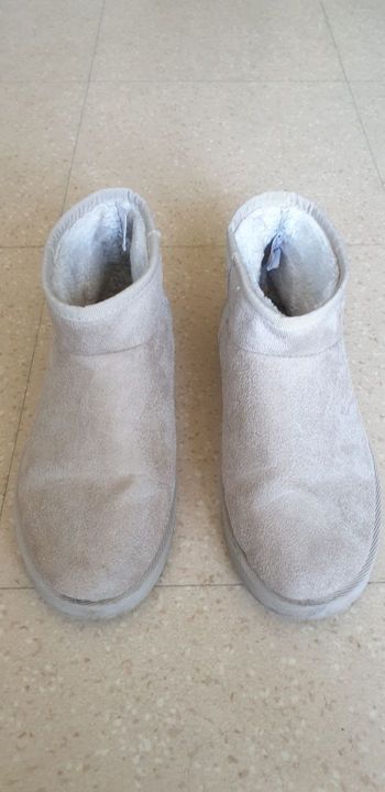 Bottines fourrée beige 40