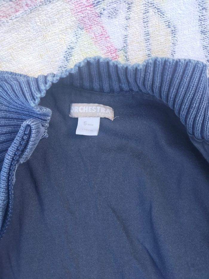 Gilet bleu double orchestra 5 ans - photo numéro 6