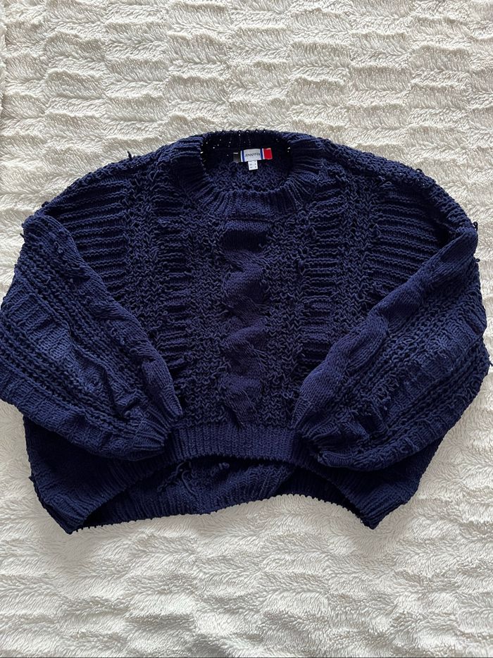 Pull bleu marine - photo numéro 3