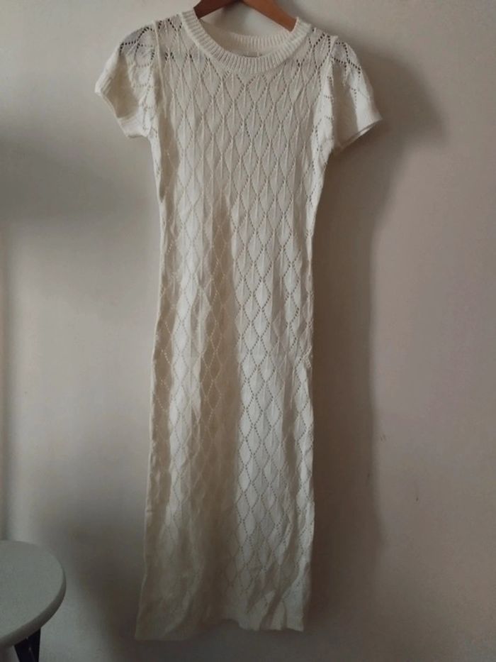 Robe tricot abricot taille 36/38 - photo numéro 2