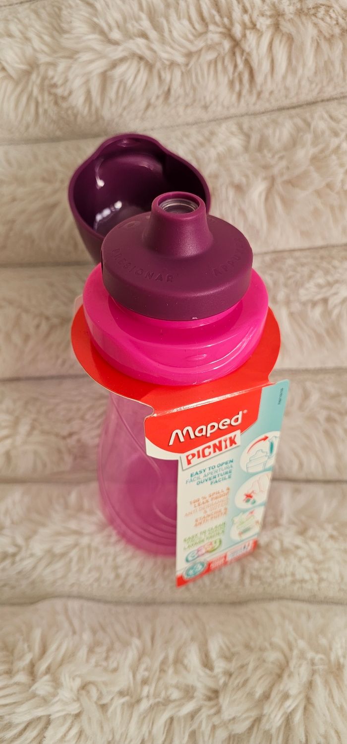 Gourde anti fuite Maped rose Neuf - photo numéro 4