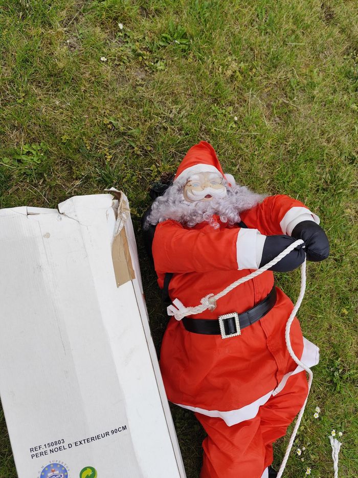 Père noël a suspendre 90 cm - photo numéro 3
