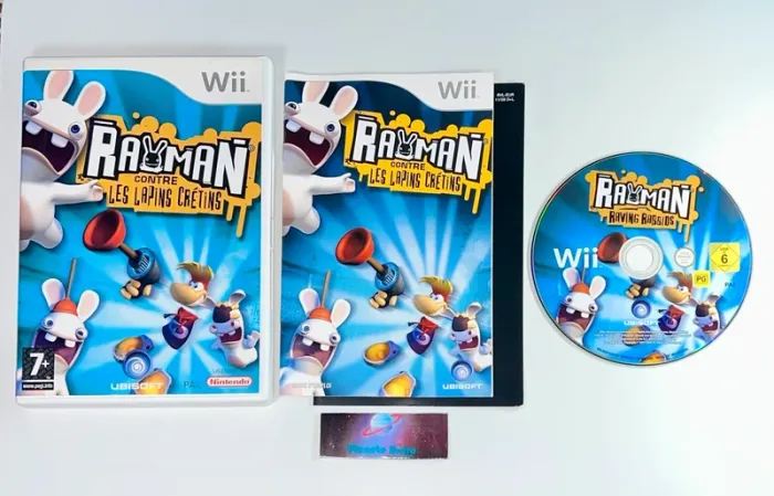 3 Jeux The Lapins Cretins Retour vers le passé/Rayman - Nintendo Wii  VF PAL - photo numéro 4