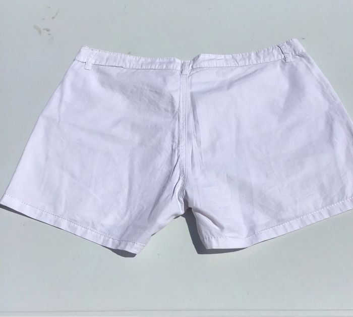 Short blanc blanc taille 42 , 100% coton - photo numéro 4