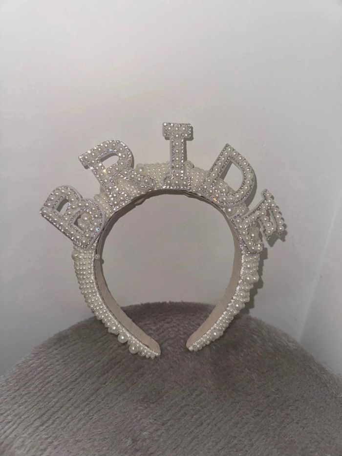 Serre tête bride à strass mariage
