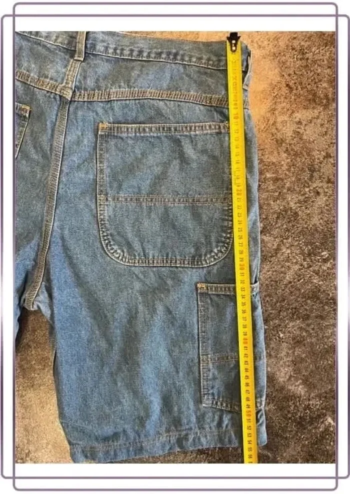 Short jean cargo homme Jacks 36x30 Pantaloncini carpentiere uomo Zimmermannsshorts Herren - photo numéro 6