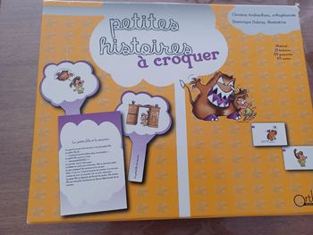 Jeu orthophoniste Petites histoires à croquer