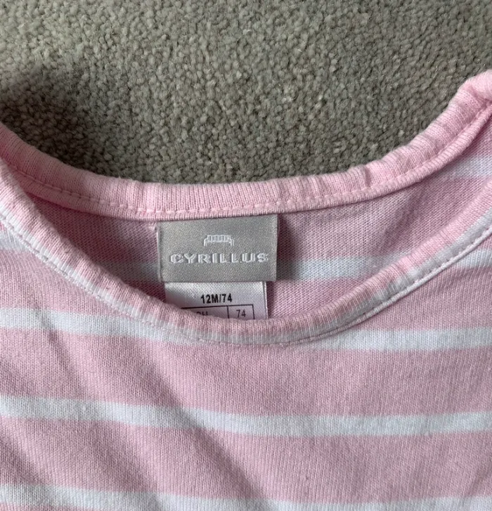 Robe rayée - Cyrillus - 12 mois - photo numéro 2