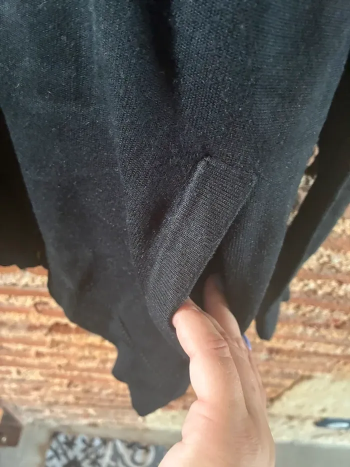 Veste zip à capuche noire et grise etam - photo numéro 5