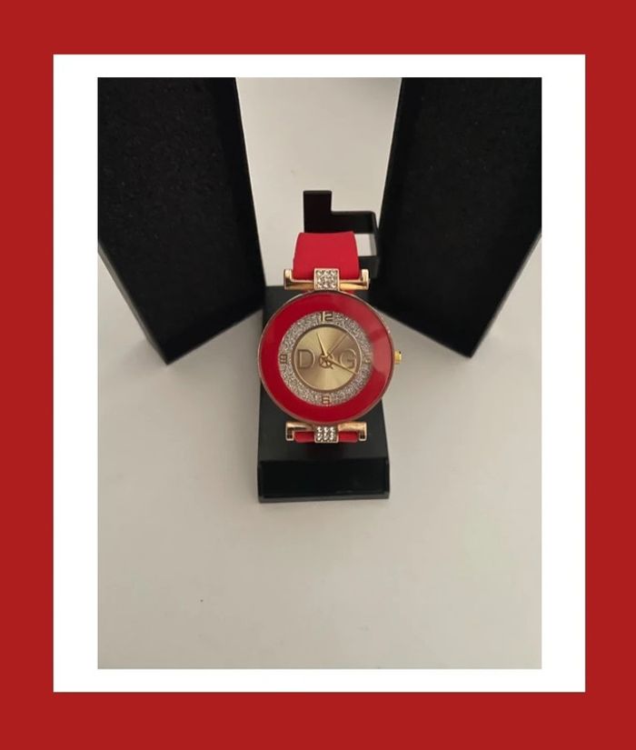 Montre femme rouge DG