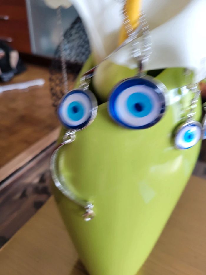 Clips parure acier inoxydable oeil - photo numéro 3