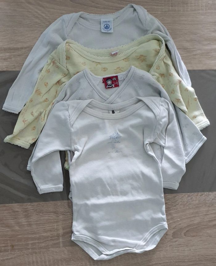 Lot de 4 bodys manches longues