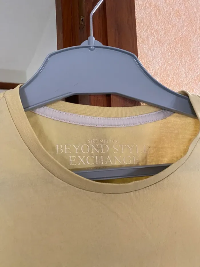 T-shirt homme M – Jaune tendance “BEYOND” 🔥 - photo numéro 5