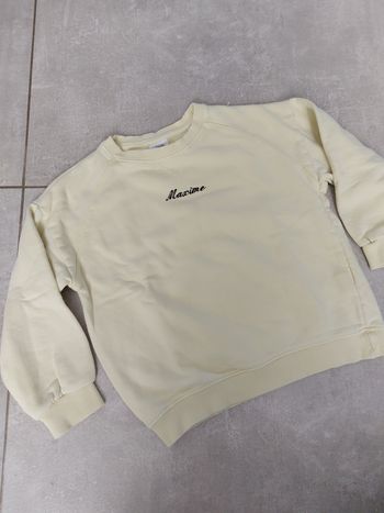 Sweat Zara brodé "Maxime"