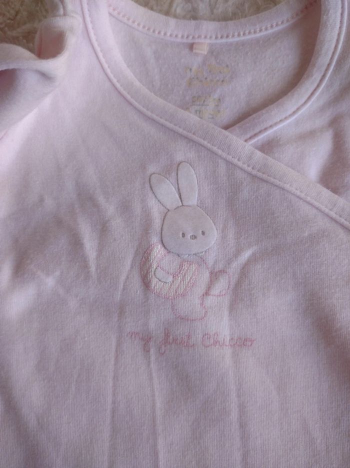 Body croisé manches longues Fille 3 mois lapin first Chicco - photo numéro 5